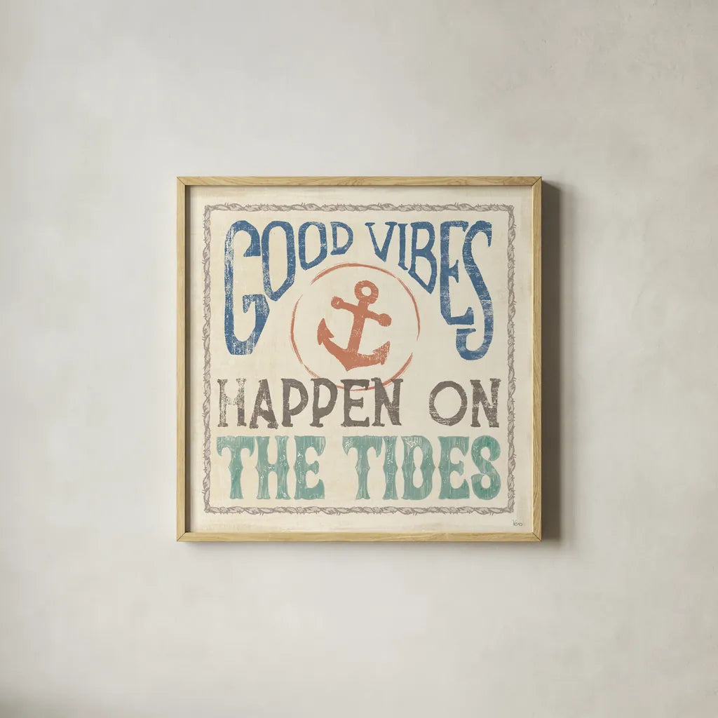 Coastal Portrait III by Veronique Charron. Shown in a natural wood glass frame for a timeless modern aesthetic. Available as an archival giclee rolled canvas, fine art paper, or poster print. SKU 72676a.