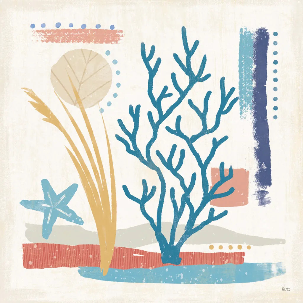 Coastal View IV by Veronique Charron. SKU 64979a. Archival Giclee Fine art print for wall decor.