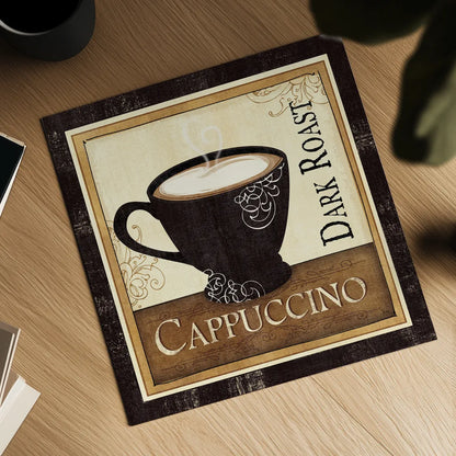 Coffee and Cream  II by Veronique Charron. Shown as a detailed flat fine art print, highlighting archival giclee quality. Available as an archival giclee rolled canvas, fine art paper, or poster print. SKU 2732a.