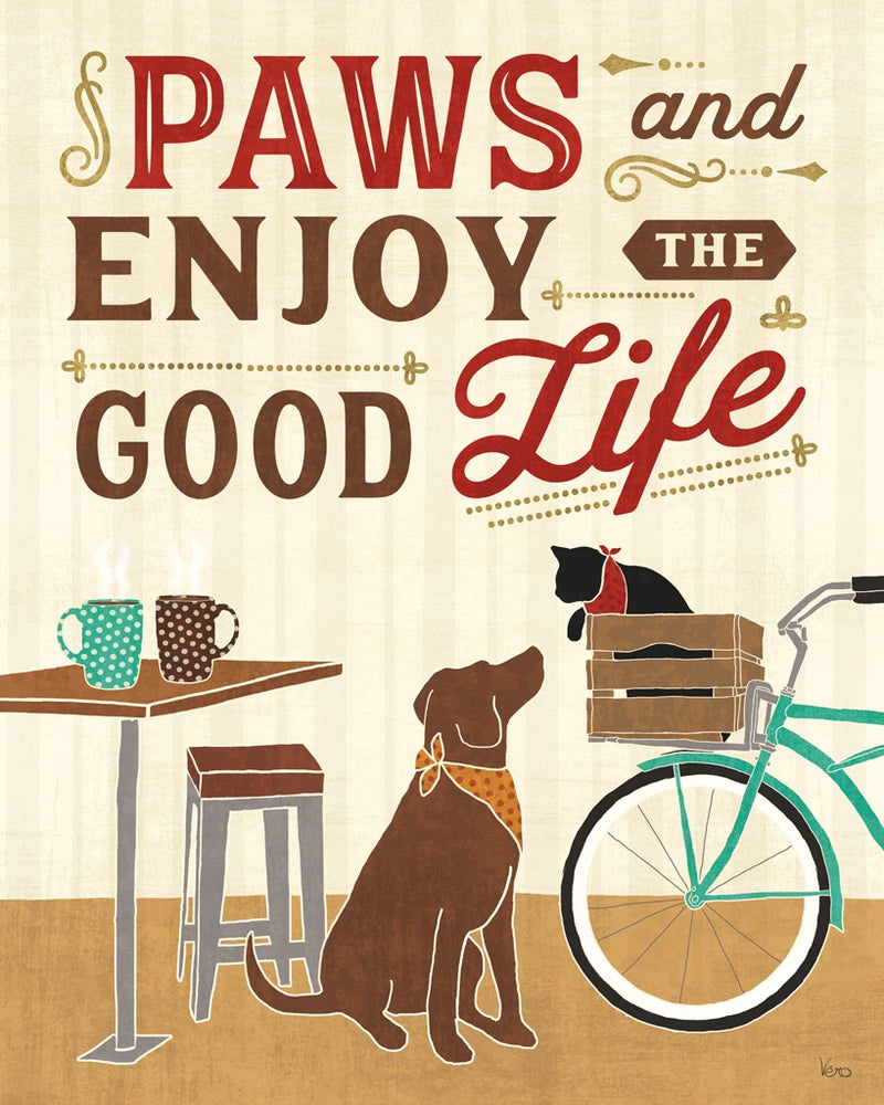 Coffee and Friends II Paws by Veronique Charron