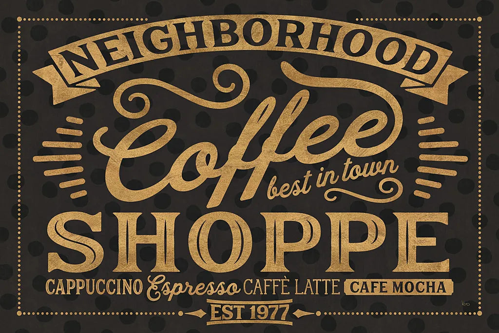 Coffee and Friends IV by Veronique Charron. SKU 27071i. Archival Giclee Fine art print for wall decor.