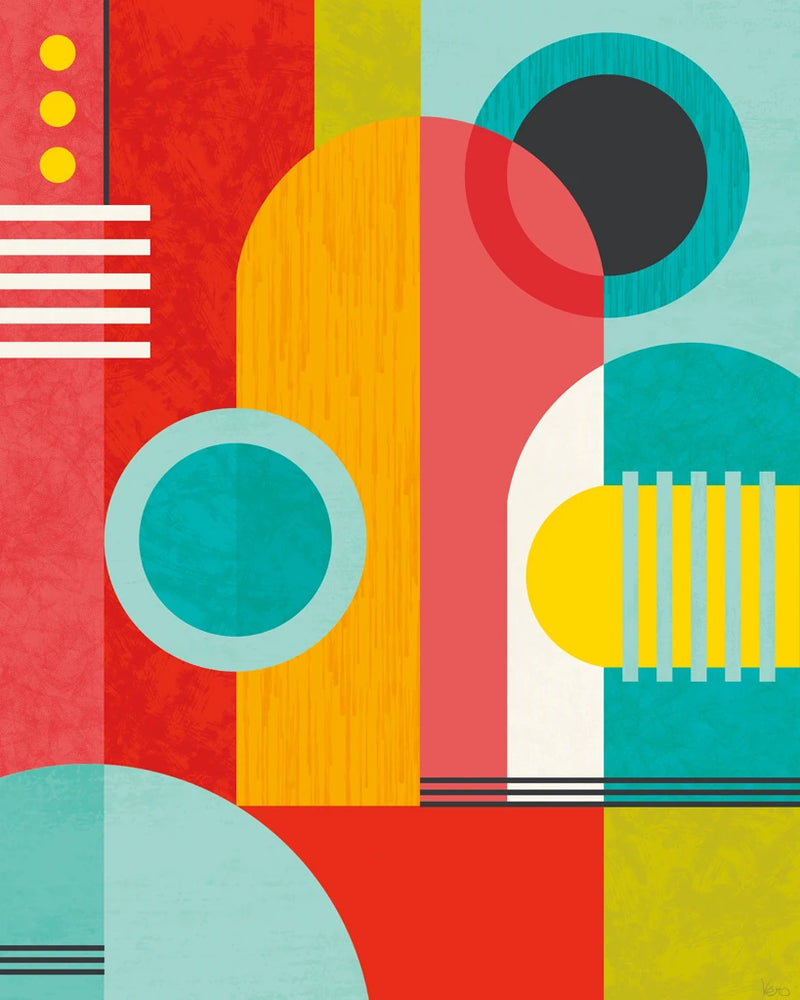 Color Blocks I by Veronique Charron