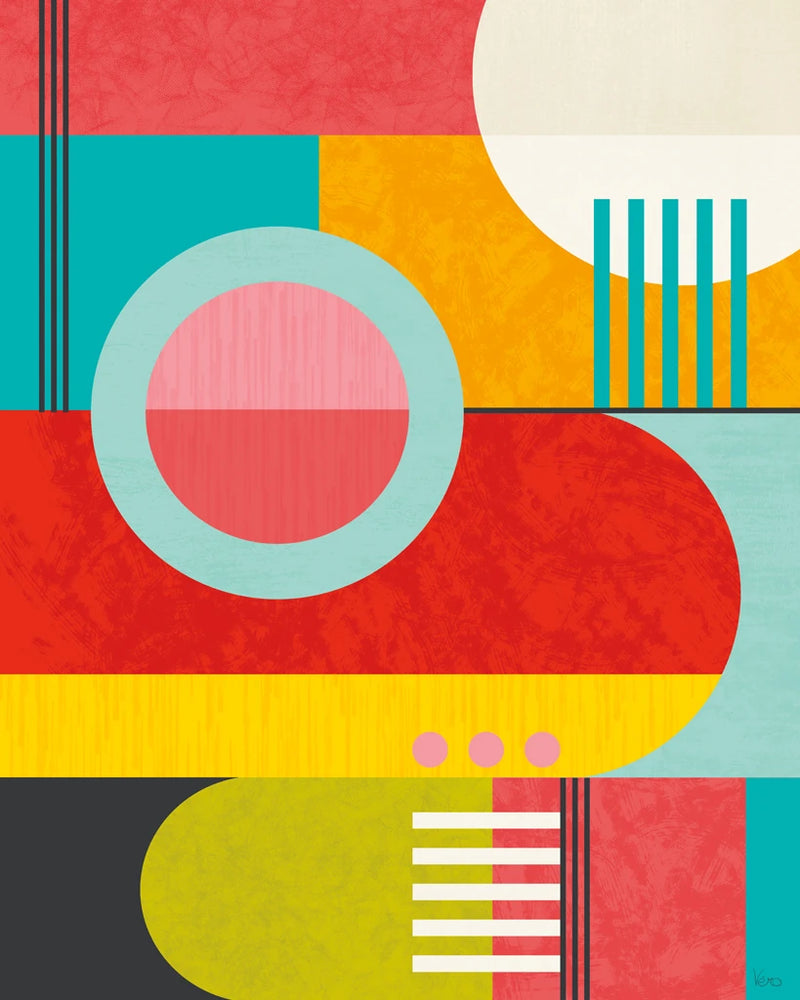 Color Blocks II by Veronique Charron