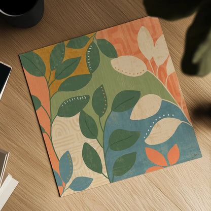 Cool Cacti IV by Veronique Charron. Shown as a detailed flat fine art print, highlighting archival giclee quality. Available as an archival giclee rolled canvas, fine art paper, or poster print. SKU 87681a.