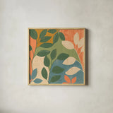 Cool Cacti IV by Veronique Charron. Shown in a natural wood glass frame for a timeless modern aesthetic. Available as an archival giclee rolled canvas, fine art paper, or poster print. SKU 87681a.