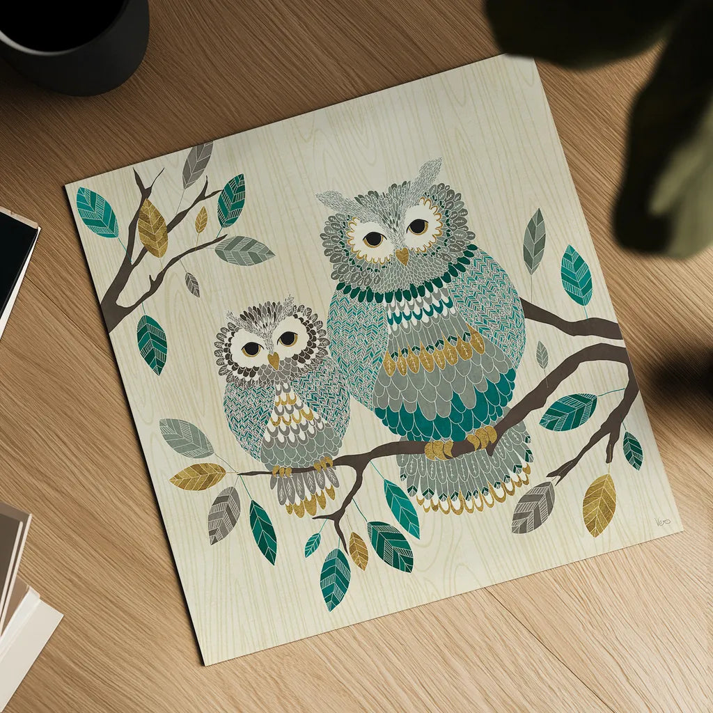 Cool Feathers I by Veronique Charron. Shown as a detailed flat fine art print, highlighting archival giclee quality. Available as an archival giclee rolled canvas, fine art paper, or poster print. SKU 22540a.