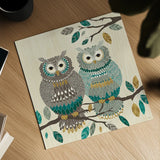 Cool Feathers II by Veronique Charron. Shown as a detailed flat fine art print, highlighting archival giclee quality. Available as an archival giclee rolled canvas, fine art paper, or poster print. SKU 22541a.