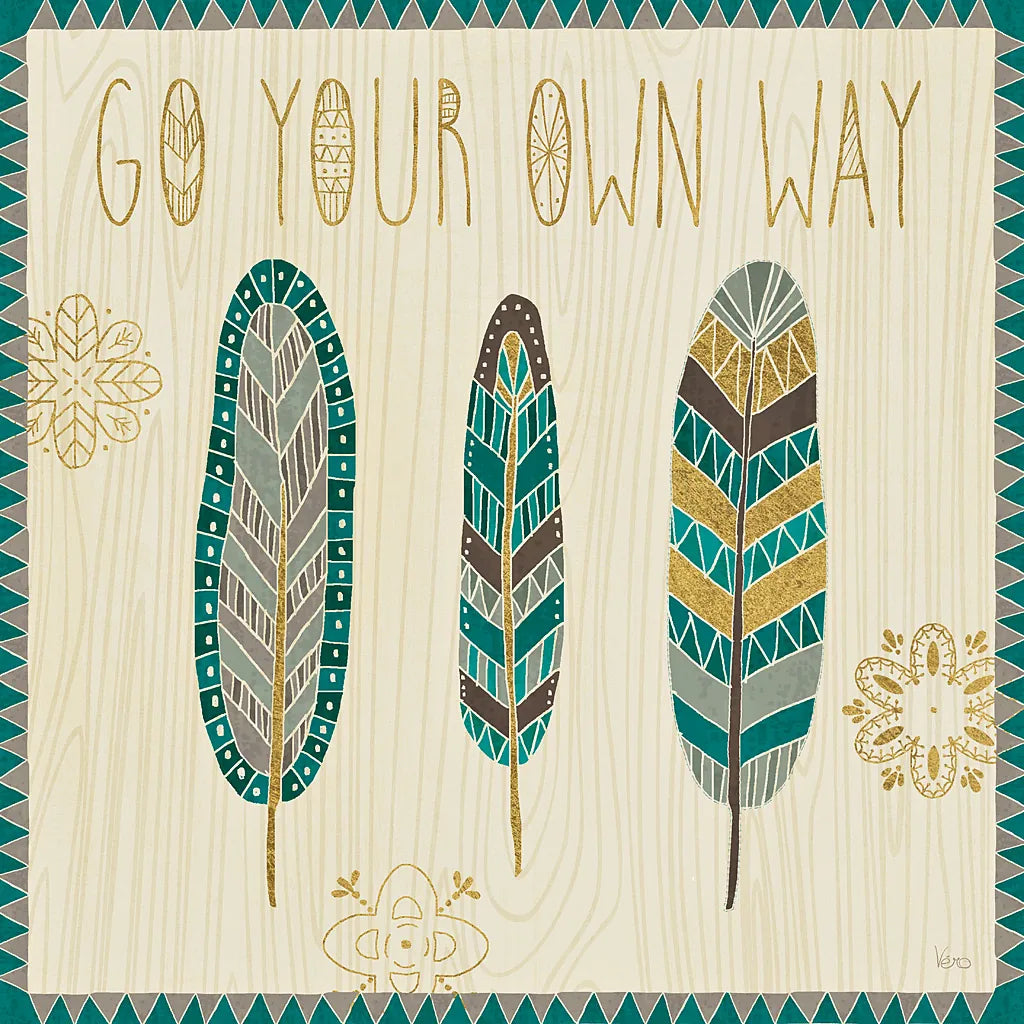 Cool Feathers III by Veronique Charron. SKU 22542a. Archival Giclee Fine art print for wall decor.