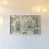 Cool Feathers V by Veronique Charron. shown as a paper print in a white frame. Available as a archival giclee rolled canvas, fine art paper, or poster print. SKU 22548i.