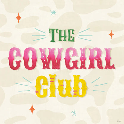 Cowgirl Club VI by Veronique Charron. SKU 92438a. Archival Giclee Fine art print for wall decor.