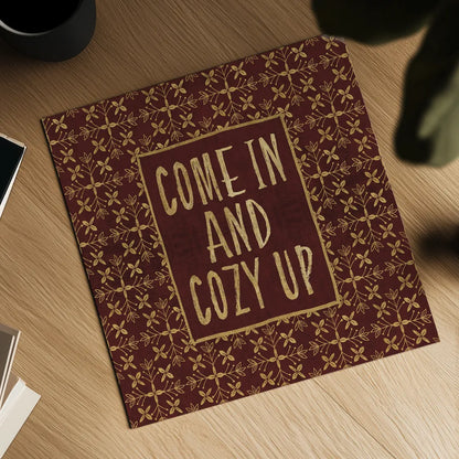 Cozy Up by Veronique Charron. Shown as a detailed flat fine art print, highlighting archival giclee quality. Available as an archival giclee rolled canvas, fine art paper, or poster print. SKU 51143a.