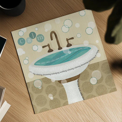 Dancing Bubbles I by Veronique Charron. Shown as a detailed flat fine art print, highlighting archival giclee quality. Available as an archival giclee rolled canvas, fine art paper, or poster print. SKU 8377a.