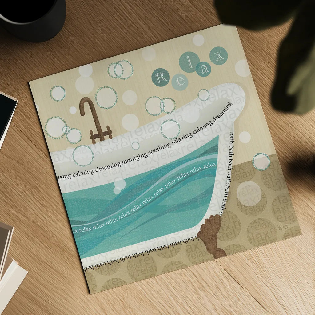 Dancing Bubbles II by Veronique Charron. Shown as a detailed flat fine art print, highlighting archival giclee quality. Available as an archival giclee rolled canvas, fine art paper, or poster print. SKU 8378a.