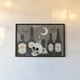 Dark Night I by Veronique Charron. shown as a paper print in a black flame. Available as a archival giclee rolled canvas, fine art paper, or poster print. SKU 85571i.