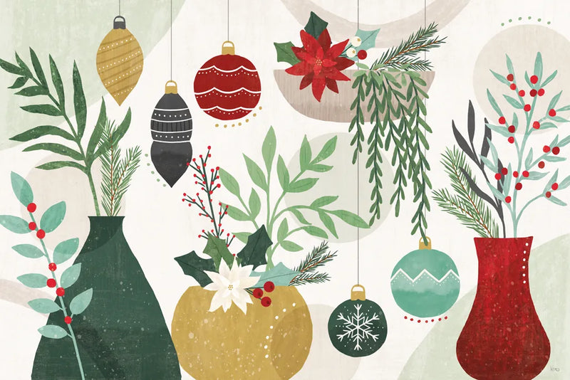 Deco Holiday I by Veronique Charron. SKU 83331i. Archival Giclee Fine art print for wall decor.