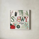 Deco Holiday V by Veronique Charron. Shown in a crisp white glass frame for a clean and minimalist style. Available as an archival giclee rolled canvas, fine art paper, or poster print. SKU 83335a.