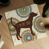 Dogs Life I by Veronique Charron. Shown as a detailed flat fine art print, highlighting archival giclee quality. Available as an archival giclee rolled canvas, fine art paper, or poster print. SKU 24753a.