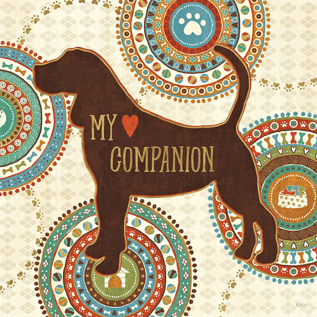 Dogs Life III by Veronique Charron. SKU 24755a. Archival Giclee Fine art print for wall decor.