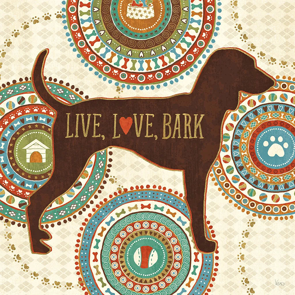 Dogs Life IV by Veronique Charron. SKU 24756a. Archival Giclee Fine art print for wall decor.