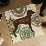 Dogs Life IV by Veronique Charron. Shown as a detailed flat fine art print, highlighting archival giclee quality. Available as an archival giclee rolled canvas, fine art paper, or poster print. SKU 24756a.