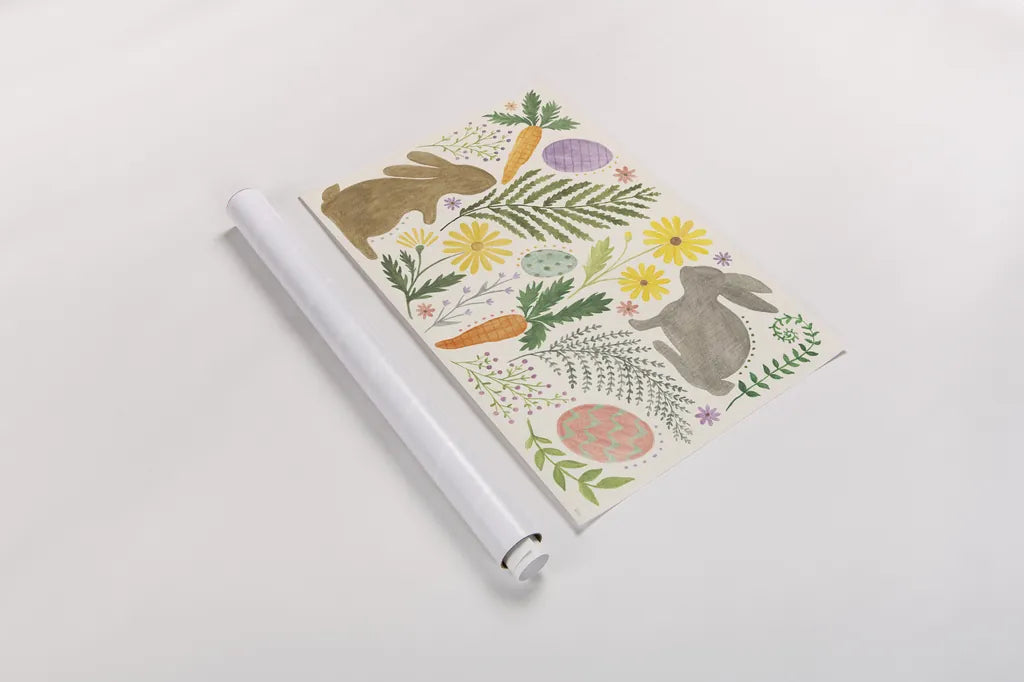 Easter Days I by Veronique Charron. shown as a rolled paper print. Available as archival giclee rolled canvas, fine art paper, or poster print. SKU 93644i.