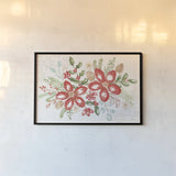 Elegant Holiday I by Veronique Charron. shown as a paper print in a black flame. Available as a archival giclee rolled canvas, fine art paper, or poster print. SKU 86105i.