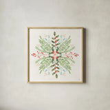 Elegant Holiday IV by Veronique Charron. Shown in a natural wood glass frame for a timeless modern aesthetic. Available as an archival giclee rolled canvas, fine art paper, or poster print. SKU 86108a.