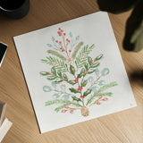 Elegant Holiday V by Veronique Charron. Shown as a detailed flat fine art print, highlighting archival giclee quality. Available as an archival giclee rolled canvas, fine art paper, or poster print. SKU 86109a.