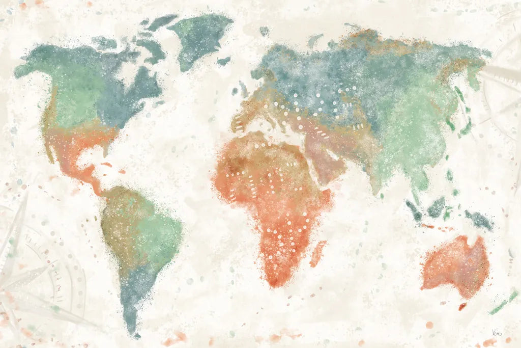 Explore the World I no Words by Veronique Charron. SKU 57621i. Archival Giclee Fine art print for wall decor.