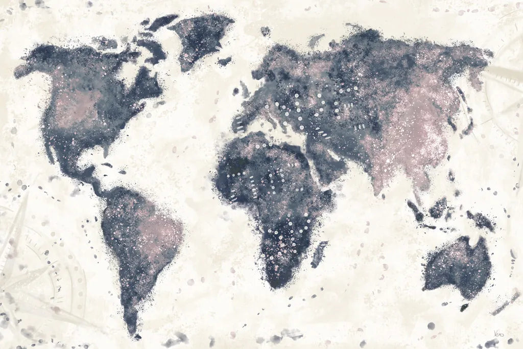 Explore the World I no Words Dark by Veronique Charron. SKU 57622i. Archival Giclee Fine art print for wall decor.