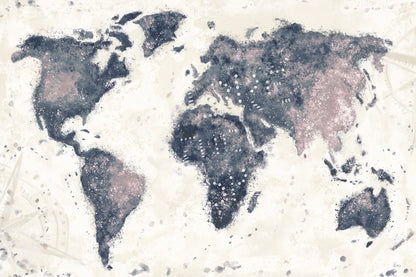 Explore the World I no Words Dark by Veronique Charron. SKU 57622i. Archival Giclee Fine art print for wall decor.