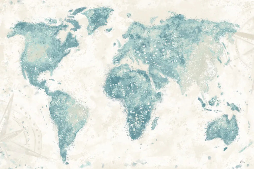 Explore the World I no Words Light by Veronique Charron. SKU 57623i. Archival Giclee Fine art print for wall decor.