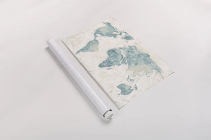 Explore the World I no Words Light by Veronique Charron. shown as a rolled paper print. Available as archival giclee rolled canvas, fine art paper, or poster print. SKU 57623i.