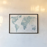 Explore the World I no Words Light by Veronique Charron. shown as a paper print in a black flame. Available as a archival giclee rolled canvas, fine art paper, or poster print. SKU 57623i.