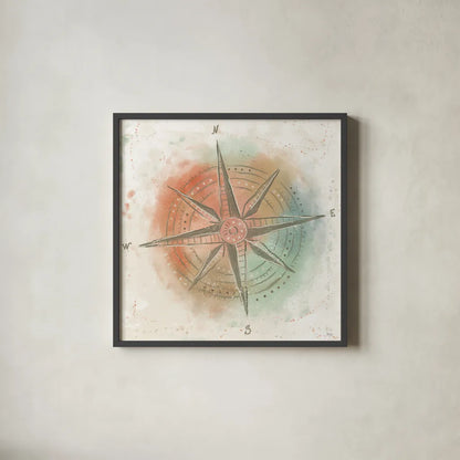 Explore the World II by Veronique Charron. Shown in a sleek black glass frame for a contemporary gallery look. Available as an archival giclee rolled canvas, fine art paper, or poster print. SKU 55196a.