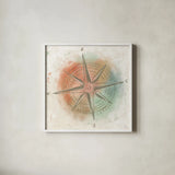 Explore the World II by Veronique Charron. Shown in a crisp white glass frame for a clean and minimalist style. Available as an archival giclee rolled canvas, fine art paper, or poster print. SKU 55196a.