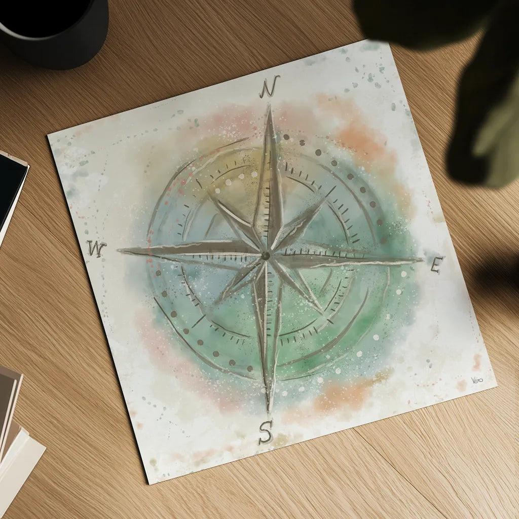 Explore the World III by Veronique Charron. Shown as a detailed flat fine art print, highlighting archival giclee quality. Available as an archival giclee rolled canvas, fine art paper, or poster print. SKU 55197a.