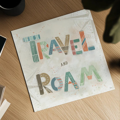 Explore the World V by Veronique Charron. Shown as a detailed flat fine art print, highlighting archival giclee quality. Available as an archival giclee rolled canvas, fine art paper, or poster print. SKU 55199a.