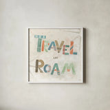Explore the World V by Veronique Charron. Shown in a crisp white glass frame for a clean and minimalist style. Available as an archival giclee rolled canvas, fine art paper, or poster print. SKU 55199a.