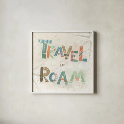 Explore the World V by Veronique Charron. Shown in a crisp white glass frame for a clean and minimalist style. Available as an archival giclee rolled canvas, fine art paper, or poster print. SKU 55199a.