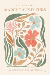 Floral Abstract Poster I by Veronique Charron. SKU 86103h. Archival Giclee Fine art print for wall decor.