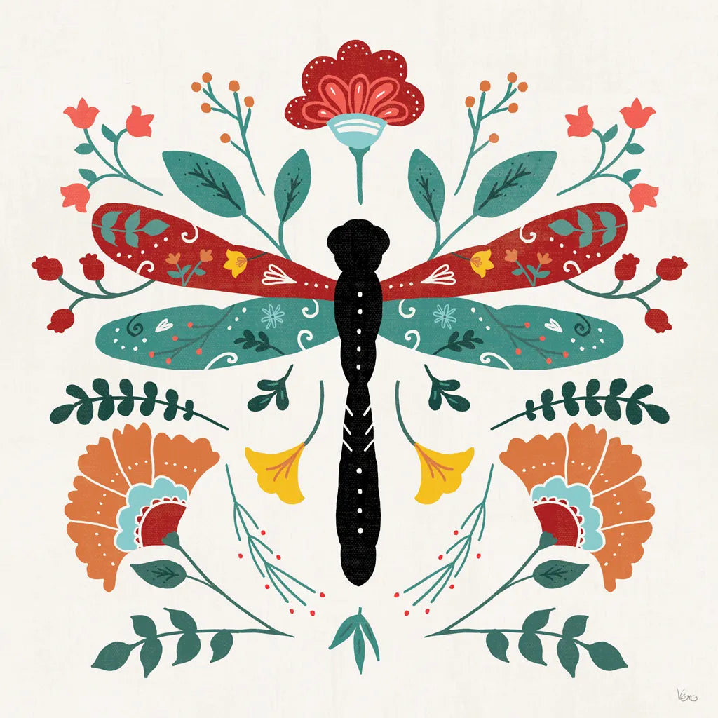 Floral Style IV by Veronique Charron. SKU 82041a. Archival Giclee Fine art print for wall decor.