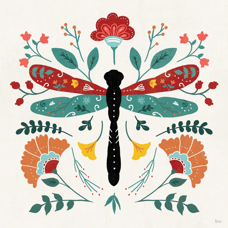 Floral Style IV by Veronique Charron. SKU 82041a. Archival Giclee Fine art print for wall decor.