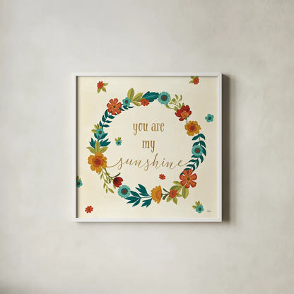 Flourish III by Veronique Charron. Shown in a crisp white glass frame for a clean and minimalist style. Available as an archival giclee rolled canvas, fine art paper, or poster print. SKU 33561a.