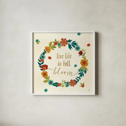 Flourish IV by Veronique Charron. Shown in a crisp white glass frame for a clean and minimalist style. Available as an archival giclee rolled canvas, fine art paper, or poster print. SKU 33562a.