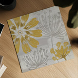 Flowers in the Wind I by Veronique Charron. Shown as a detailed flat fine art print, highlighting archival giclee quality. Available as an archival giclee rolled canvas, fine art paper, or poster print. SKU 14053a.
