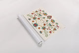 Folk Floral I by Veronique Charron. shown as a rolled paper print. Available as archival giclee rolled canvas, fine art paper, or poster print. SKU 47019i.
