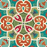 Folk Floral VI by Veronique Charron. SKU 47024a. Archival Giclee Fine art print for wall decor.