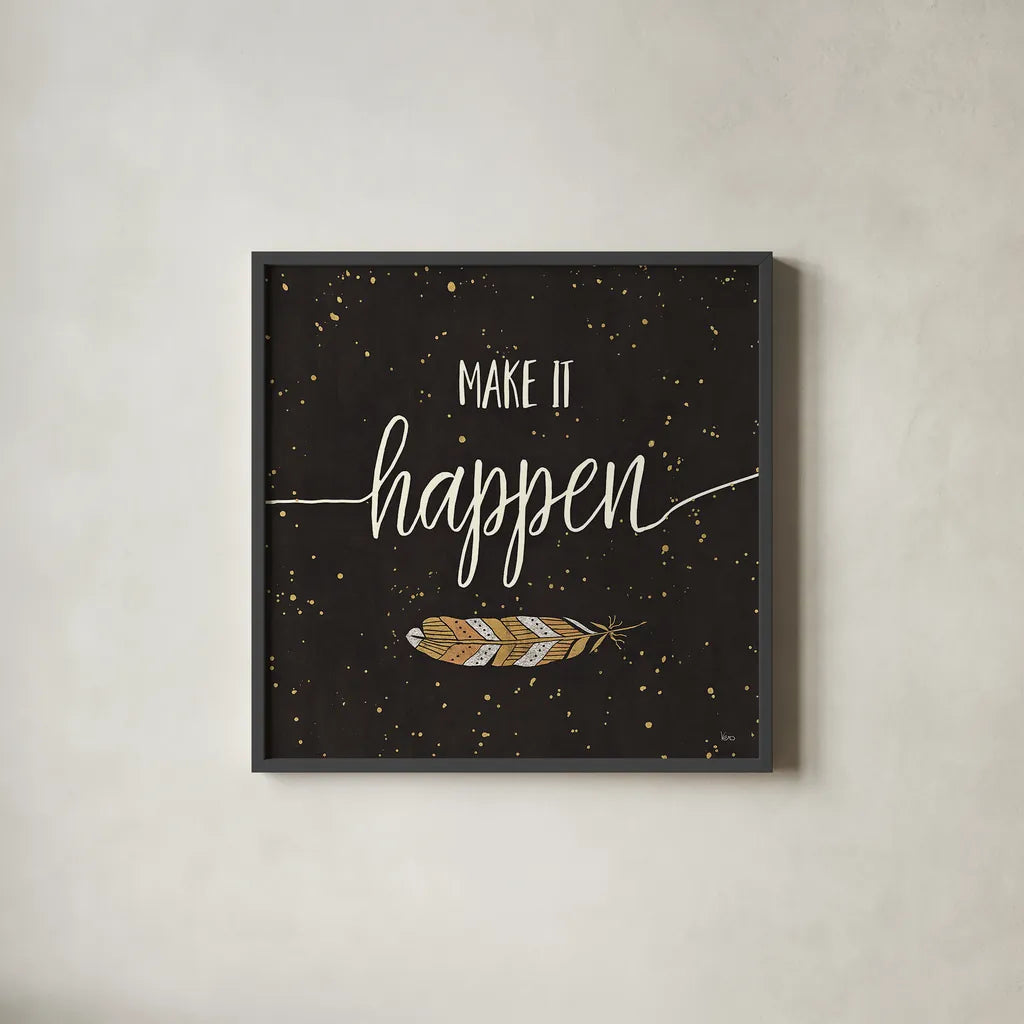 Follow your Dreams II by Veronique Charron. Shown in a sleek black glass frame for a contemporary gallery look. Available as an archival giclee rolled canvas, fine art paper, or poster print. SKU 29875a.