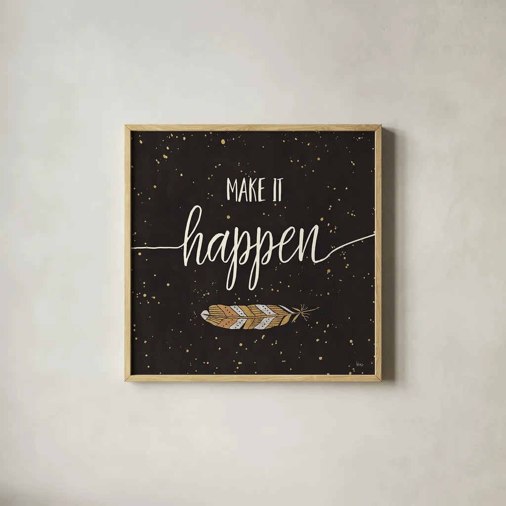 Follow your Dreams II by Veronique Charron. Shown in a natural wood glass frame for a timeless modern aesthetic. Available as an archival giclee rolled canvas, fine art paper, or poster print. SKU 29875a.